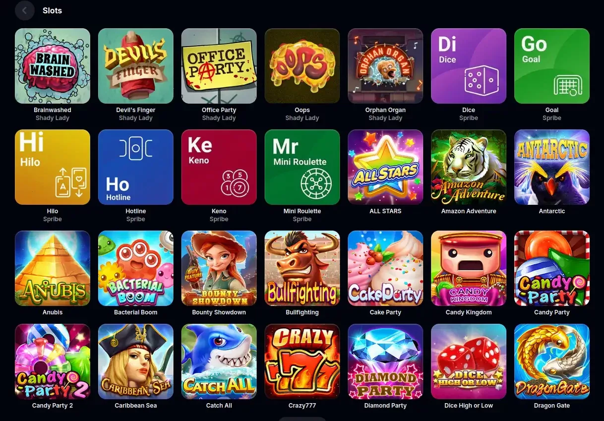 Игровой интерфейс Битстарз на экране ноутбука